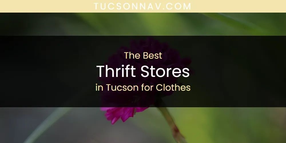 2026 Ranked: Best Thrift Stores in Tucson for Clothes